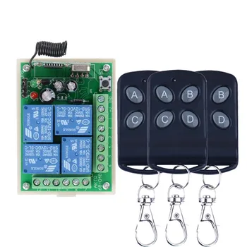 AKTR68-04B Remote Switch Wireless Control 12V 4 CH Receiver Learning Features + 3 Transmitters 315/433MHz
AKTR68-04B Remote Switch Wireless Control 12V 4 CH Receiver Learning Features + 3 Transmitters 315/433MHz