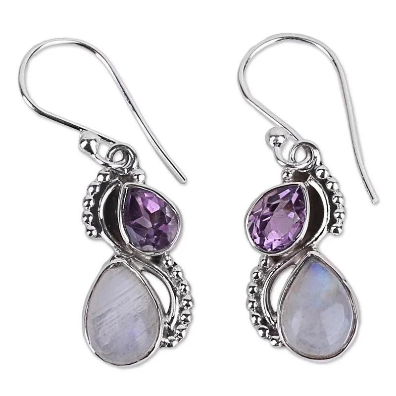 Beautiful New Korean Fashion Female Jewelry Moonstone Ear Hook Water Shaped Crystal Dangle Earrings
Beautiful New Korean Fashion Female Jewelry Moonstone Ear Hook Water Shaped Crystal Dangle Earrings