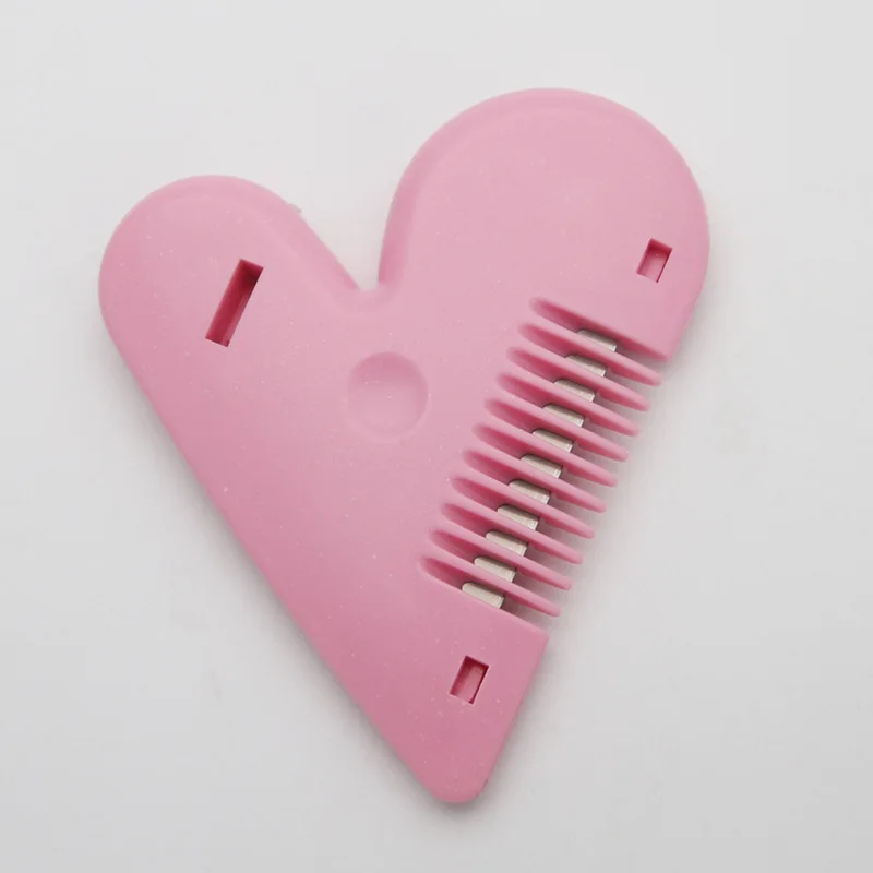1PC Peach Heart Double-sided Comb hair Repair Knife Portable Hair Cutter Hair Repair Knife DIY Self -hair Trimmer for Girl Lady
1PC Peach Heart Double-sided Comb hair Repair Knife Portable Hair Cutter Hair Repair Knife DIY Self -hair Trimmer for Girl Lady