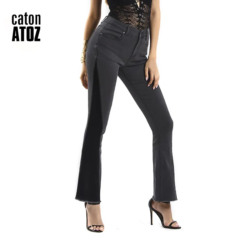 catonATOZ 2194 Women`s Fashion Mid High Waist Jeans Plus Size Sexy Gray-Black Patchwork Jeans Stretchy Flare Jeans For woman
catonATOZ 2194 Women`s Fashion Mid High Waist Jeans Plus Size Sexy Gray-Black Patchwork Jeans Stretchy Flare Jeans For woman