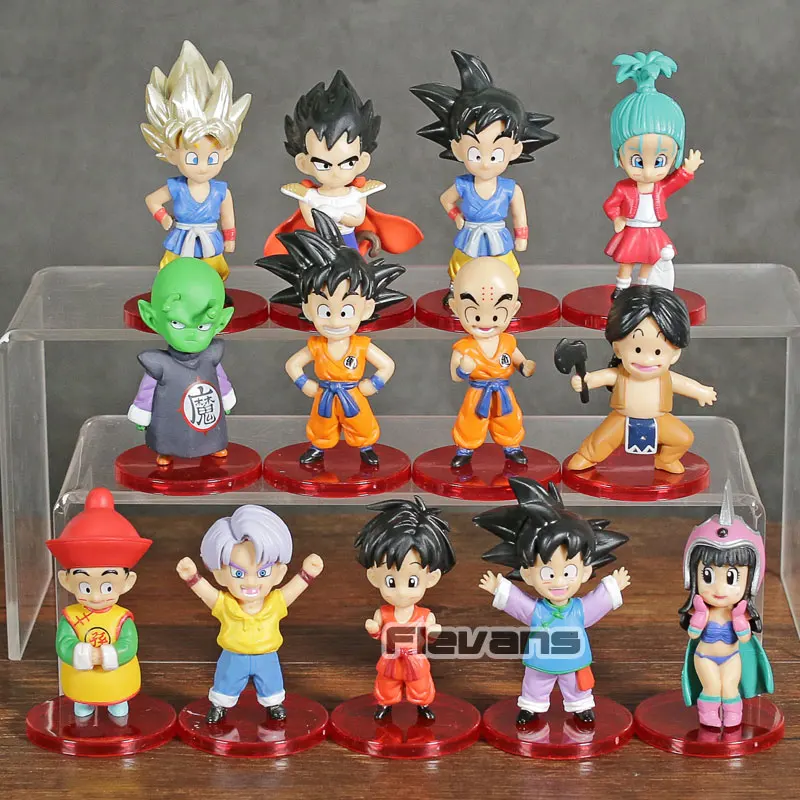 Dragon Ball Z WCF Child Son Goku Gohan Trunks Vegeta Chichi Bulma Krillin Piccolo Upa PVC Figures Toys 13pcs/set
Dragon Ball Z WCF Child Son Goku Gohan Trunks Vegeta Chichi Bulma Krillin Piccolo Upa PVC Figures Toys 13pcs/set