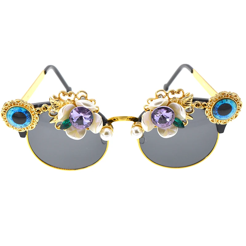 Cool Women Fashion Oval Flower Sunglasses Oval Frame Women Baroque Retro Sun Glasses Vintage Ladies Shades Rhinestone Eyewear
Cool Women Fashion Oval Flower Sunglasses Oval Frame Women Baroque Retro Sun Glasses Vintage Ladies Shades Rhinestone Eyewear