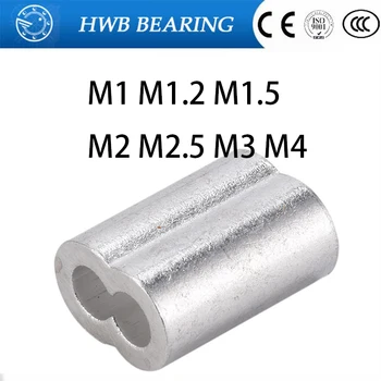 100PCS M1 M1.2 M1.5 M2 M2.5 M3 M4 Aluminum Furrules Crimping Sleeve Double-hole 8 Shape Oval Clip Wire Rope Clamp
100PCS M1 M1.2 M1.5 M2 M2.5 M3 M4 Aluminum Furrules Crimping Sleeve Double-hole 8 Shape Oval Clip Wire Rope Clamp