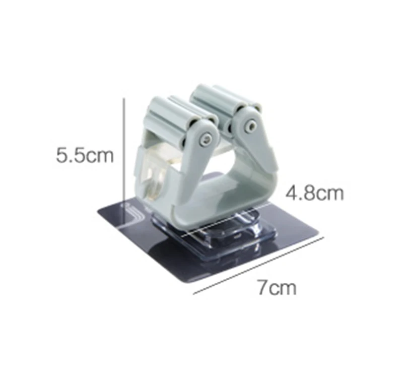 Punch-free Mop Rack Bathroom Wall Mounted Mop Hook Organizer Bathroom Broom Card Holder Hanger Mop Clip Storage Rack3