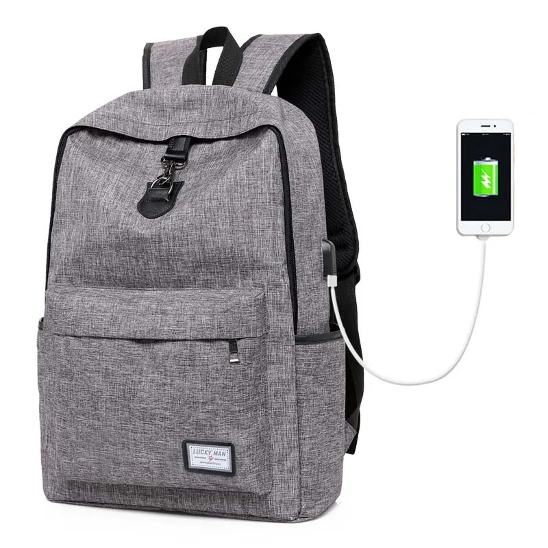 2017 Backpack Men And Women Canvas Laptop Backpack External Usb Charge School Backpack College Student Bag For Teenagers
2017 Backpack Men And Women Canvas Laptop Backpack External Usb Charge School Backpack College Student Bag For Teenagers