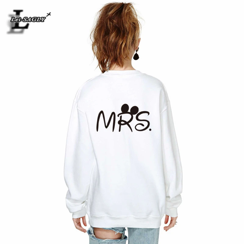 2018 Autumn Fashion MR. And MRS. Couple Clothes Full Sleeve White Kawaii Sweatshirt Funny Women Pullover For Lover Hoodies H1036
2018 Autumn Fashion MR. And MRS. Couple Clothes Full Sleeve White Kawaii Sweatshirt Funny Women Pullover For Lover Hoodies H1036