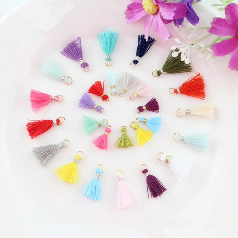 50PCS 1CM Mini Cotton Thread Tassel Pendant For Jewelry Making Diy Bracelet Cellphone /Pendant Finding Craft Supplies
50PCS 1CM Mini Cotton Thread Tassel Pendant For Jewelry Making Diy Bracelet Cellphone /Pendant Finding Craft Supplies