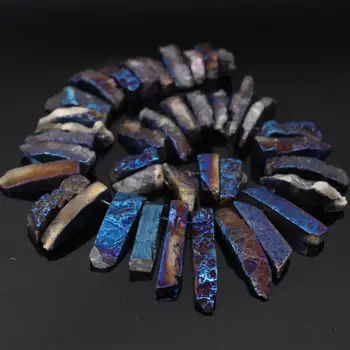 15.5"strand Blue Titanium Raw Ag ate Top Drilled Slice Point pendant Beads,Natural Gems Stick Tusk Slab graduated Beads Jewelry
15.5"strand Blue Titanium Raw Ag ate Top Drilled Slice Point pendant Beads,Natural Gems Stick Tusk Slab graduated Beads Jewelry