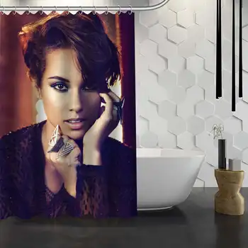 Custom Alicia Keys Shower Curtain Waterproof Fabric Bath Curtain for Bathroom WJY1.17 
Custom Alicia Keys Shower Curtain Waterproof Fabric Bath Curtain for Bathroom WJY1.17