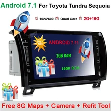 9 “Android 7.11 Автомагнитола аудио DVD gps-навигация Центральный Мультимедиа для Toyota Sequoia ТУНДРЕ 2007 2008 2009 2010 2011 2012