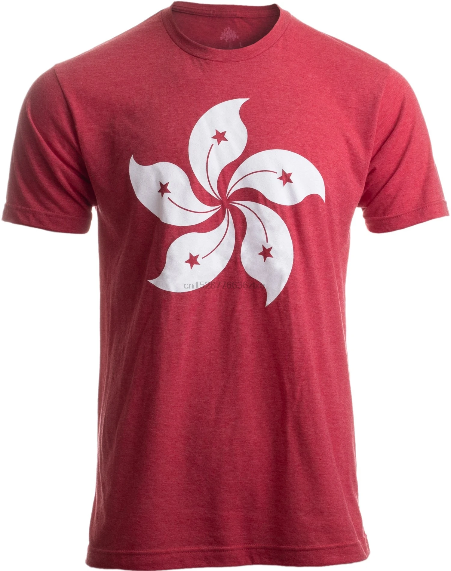 Hong Kong Flag Bauhinia Orchid Flower HK China Poster Art Kowloon Asia T-Shirt