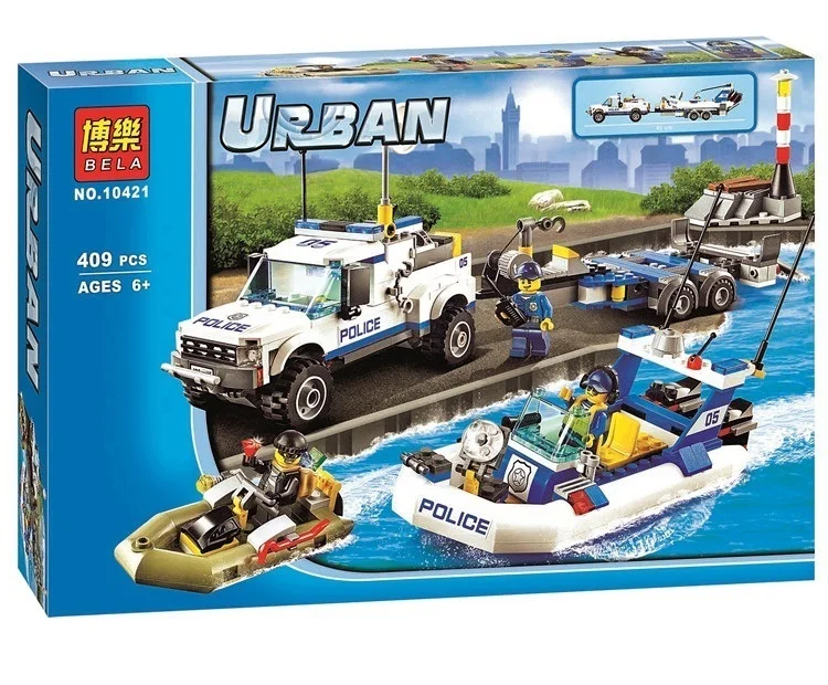 Bela 10421 Urban City Police Patrol Car 60045 Building Block 409pcs Bricks Toys Children Gifts
Bela 10421 Urban City Police Patrol Car 60045 Building Block 409pcs Bricks Toys Children Gifts