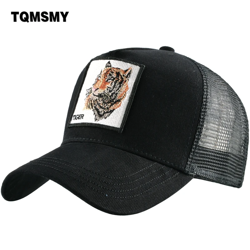 Бейсболка TQMSMY с тигром Кепка Snapback хлопковая кепка в стиле хип хоп для водителя