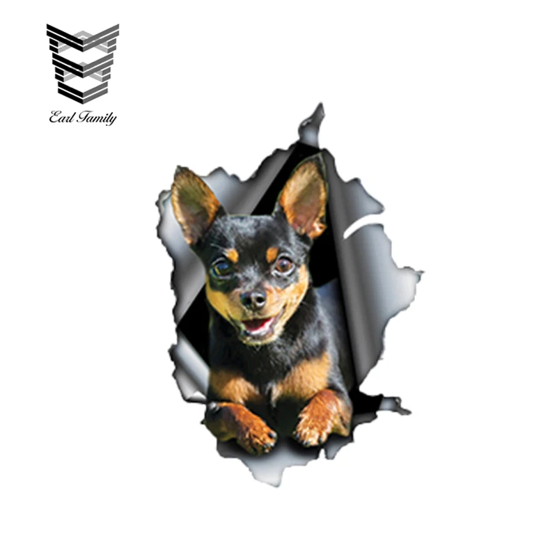 EARLFAMILY 13cm x 9cm Black and tan Chihuahua Car Sticker Torn Metal Decal Reflective Stickers Waterproof Car Styling Pet Decals
EARLFAMILY 13cm x 9cm Black and tan Chihuahua Car Sticker Torn Metal Decal Reflective Stickers Waterproof Car Styling Pet Decals
