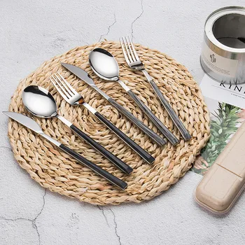 Portable Cutlery Set 304 Stainless Steel Dinnerware with Wooden Handle Dinner Luxury European Tableware Set 3pcs/set
Portable Cutlery Set 304 Stainless Steel Dinnerware with Wooden Handle Dinner Luxury European Tableware Set 3pcs/set