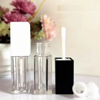 Empty 5 ML Lip Gloss Wand Tubes Square Black White Cosmetic Container Makeup Packaging Lipgloss Containers with Brush 120pcs/lot
Empty 5 ML Lip Gloss Wand Tubes Square Black White Cosmetic Container Makeup Packaging Lipgloss Containers with Brush 120pcs/lot
