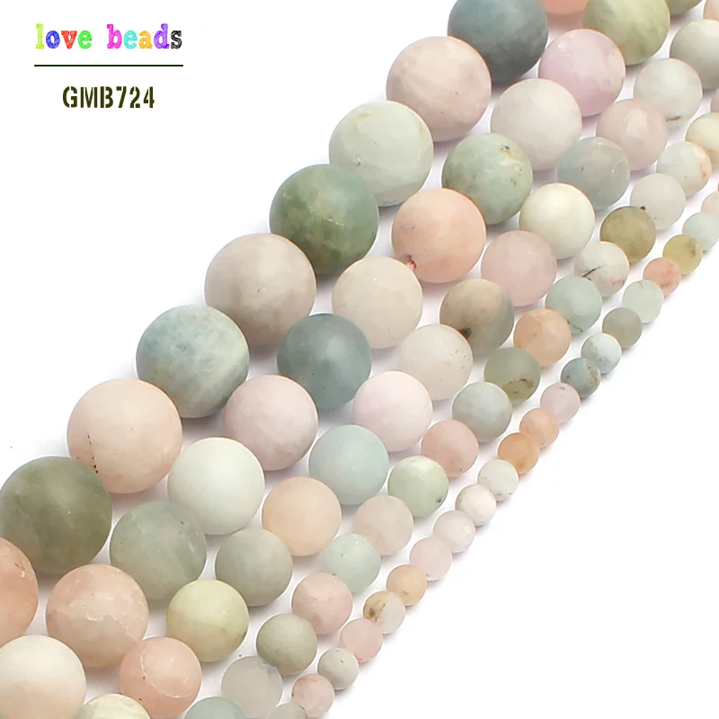 Natural Dull Polish Matte Morganite Stone Round Loose Beads For Jewelry Making Bracelet 15inch 4/6/8/10/12mm Pick Size
Natural Dull Polish Matte Morganite Stone Round Loose Beads For Jewelry Making Bracelet 15inch 4/6/8/10/12mm Pick Size