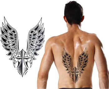 2pcs 21.5x30.5cm Large Temporary tattoo sticker big waterproof 3D Crosee Wings back tattoos men body art
2pcs 21.5x30.5cm Large Temporary tattoo sticker big waterproof 3D Crosee Wings back tattoos men body art