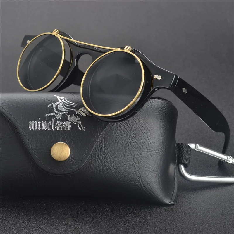MINCL/ 2017 women man sunglasses punk style retro flip circular double metal sun glasses Double Lens uv400 with box FML
MINCL/ 2017 women man sunglasses punk style retro flip circular double metal sun glasses Double Lens uv400 with box FML