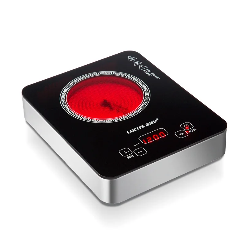 AC220-240V 50-60hz mini electric ceramic stove boiling tea heating coffee 1200w power 6 files can timing 3hours touch button | Бытовая