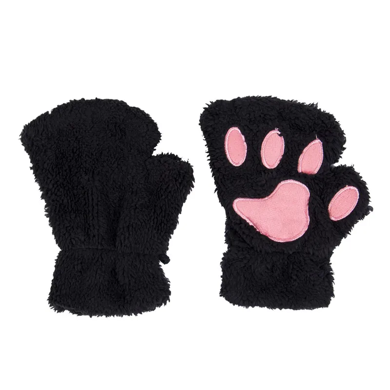Fashion Winter Women Cute Cat Claw Paw Plush Mittens Short Fingerless Casual Solid Gloves Half Finger One Size For Girls
Fashion Winter Women Cute Cat Claw Paw Plush Mittens Short Fingerless Casual Solid Gloves Half Finger One Size For Girls