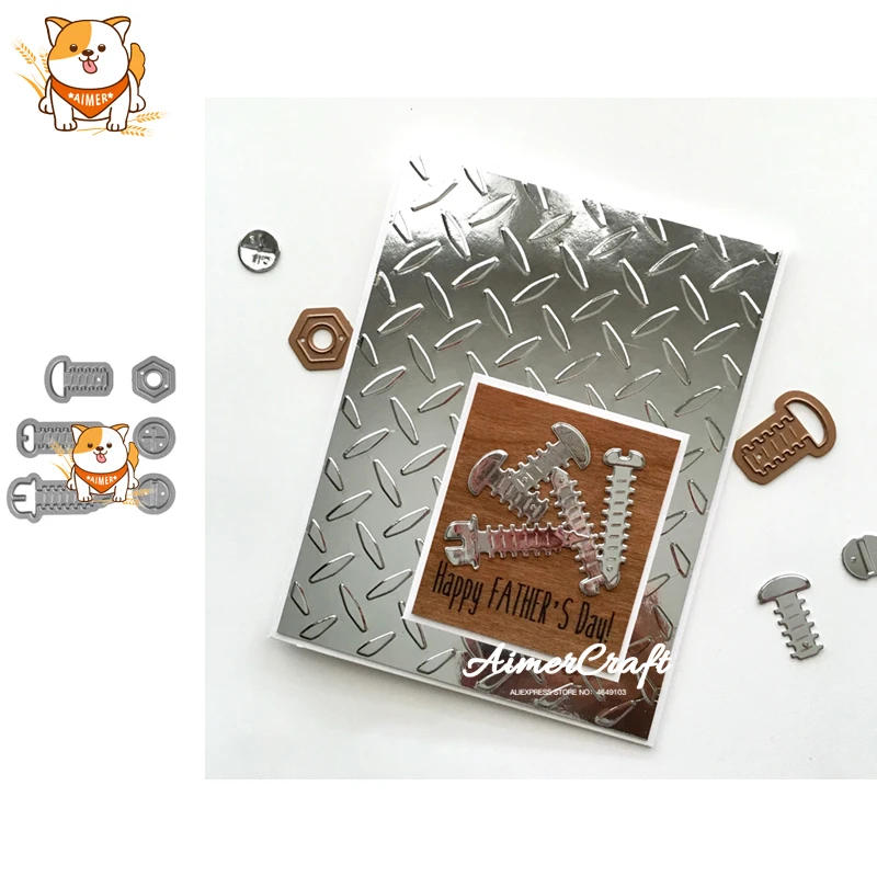 6PCS Screw Tool Metal Cutting Dies Scrapbooking Stencil For DIY Paper Card Decorative Embossing Die Cut Craft Dies New 2019
6PCS Screw Tool Metal Cutting Dies Scrapbooking Stencil For DIY Paper Card Decorative Embossing Die Cut Craft Dies New 2019