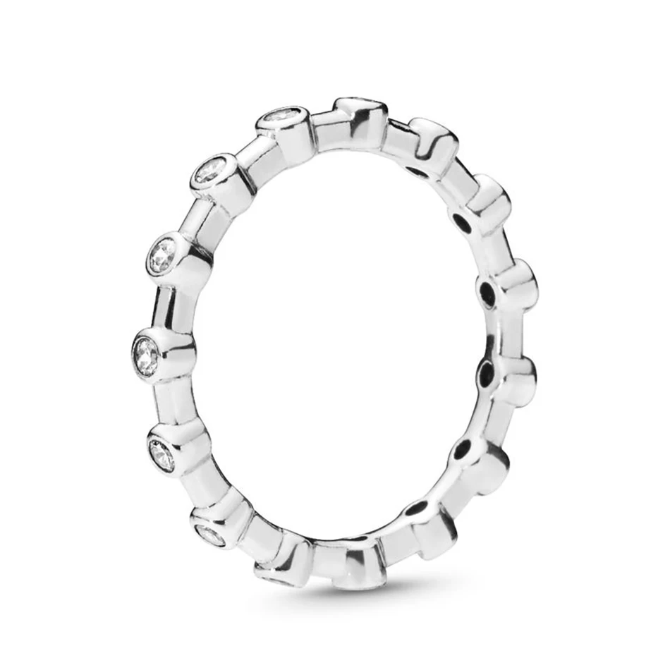 Authentic 925 Sterling Silver Dazzling Dots With Crystal Ring For Women Wedding Party Gift fit Lady Fine Jewelry
Authentic 925 Sterling Silver Dazzling Dots With Crystal Ring For Women Wedding Party Gift fit Lady Fine Jewelry