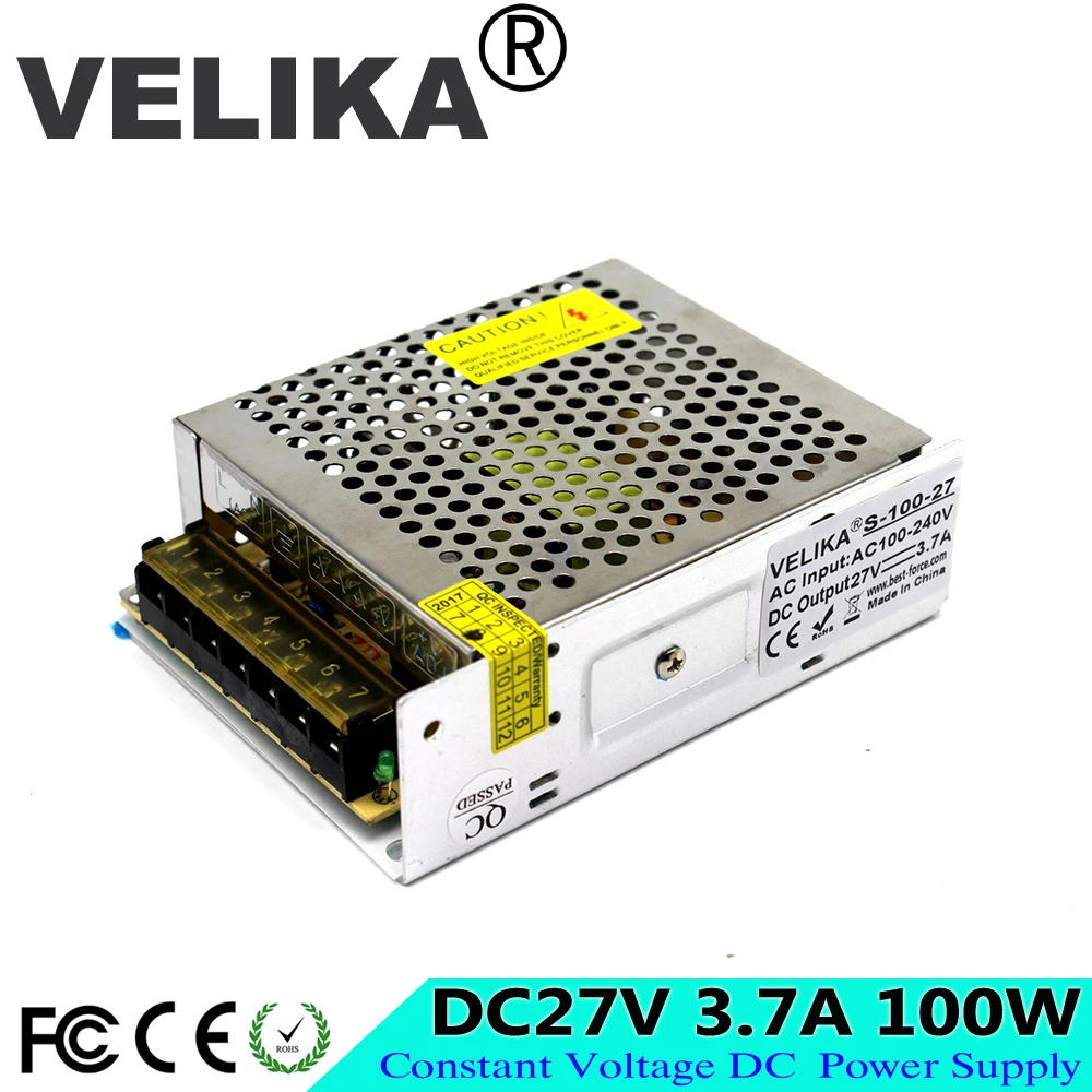 Single OutpDC15V 18V 27V 30V 32V 36V 42V 48V 100W Switching Power Supply Led Driver lighting Transformer AC-DC SMPS For CNC CCTV
Single OutpDC15V 18V 27V 30V 32V 36V 42V 48V 100W Switching Power Supply Led Driver lighting Transformer AC-DC SMPS For CNC CCTV