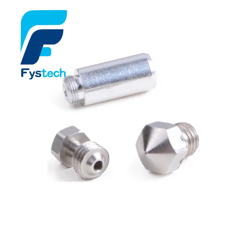 5SET MK10 Extruder M7 Nozzle kit Aluminum Heating Block+1pc Stainless steel Nozzle 1.75mm+1pc Connector For MAKERBOT 3D Printer 
5SET MK10 Extruder M7 Nozzle kit Aluminum Heating Block+1pc Stainless steel Nozzle 1.75mm+1pc Connector For MAKERBOT 3D Printer