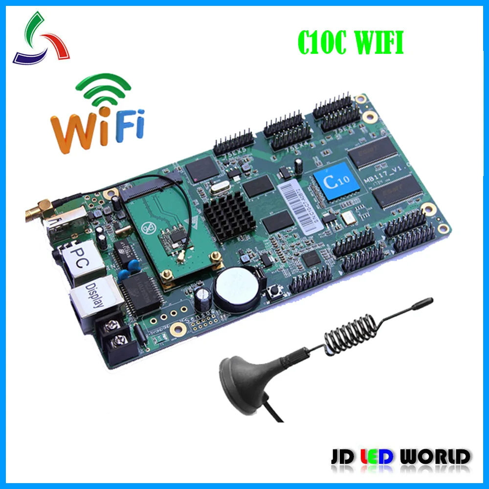 C10C HD-C10C Wifi Asynchronous Indoor & Outdoor full color LED Video Display Controller card comes with 10 Groups HUB75E
C10C HD-C10C Wifi Asynchronous Indoor & Outdoor full color LED Video Display Controller card comes with 10 Groups HUB75E