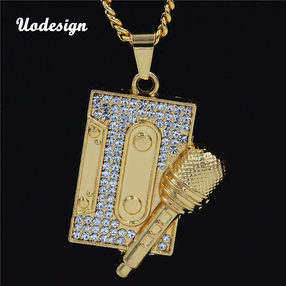 Uodesign Music Microphone Pendant Necklace Men Jewelry Hiphop Chain Gold Color Hip Hop Rock DJ Rapper Necklaces Mens Jew
Uodesign Music Microphone Pendant Necklace Men Jewelry Hiphop Chain Gold Color Hip Hop Rock DJ Rapper Necklaces Mens Jew