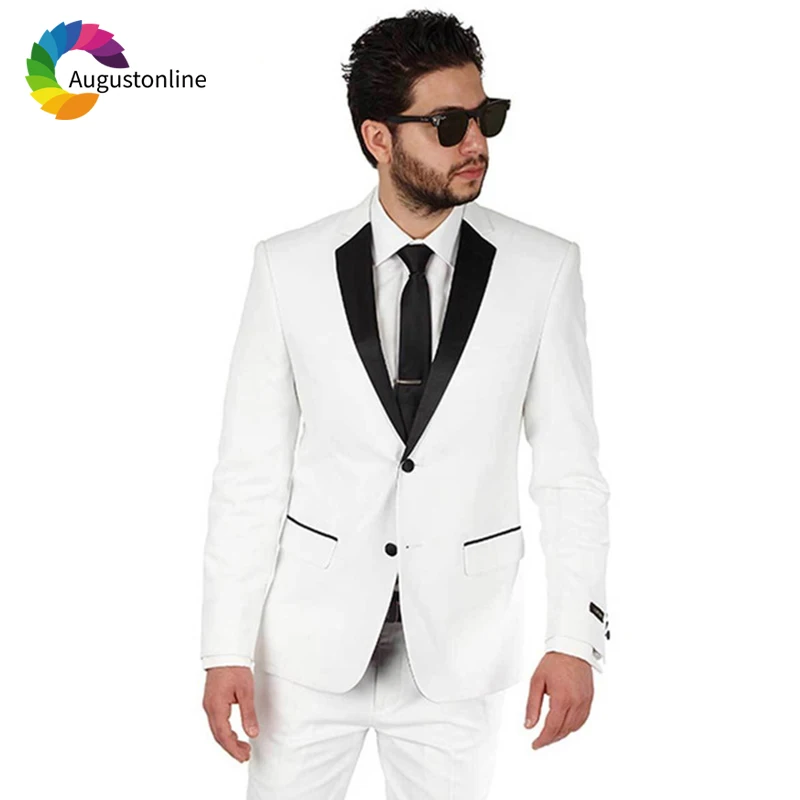 Tuxedo White Men Suits For Wedding Evening Party Prom Blazer Slim Fit Formal Tailor Made Best Man 2 Pieces Costume Homme Mariage
Tuxedo White Men Suits For Wedding Evening Party Prom Blazer Slim Fit Formal Tailor Made Best Man 2 Pieces Costume Homme Mariage