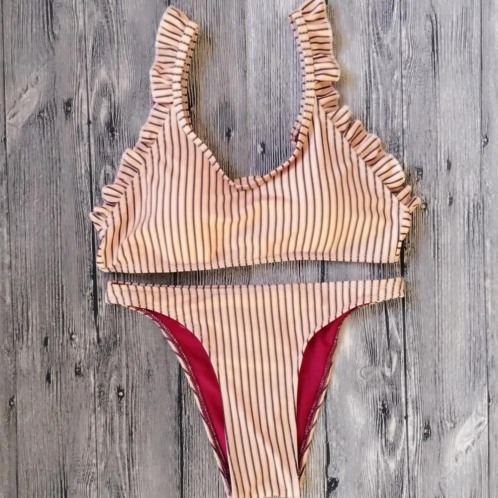2019 Hot Bra Set Women Sexy Stripe Fashion Waterproof Beach Sea Set Bandage Underpants Split Bathing Sea Beachwear Push up
2019 Hot Bra Set Women Sexy Stripe Fashion Waterproof Beach Sea Set Bandage Underpants Split Bathing Sea Beachwear Push up