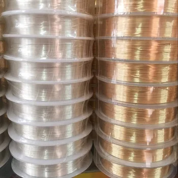 High Quality 0.3-0.6MM Silver KC Gold Color Non-tarnish Copper Wires Ropes DIY Jewelry Findings Accessories
High Quality 0.3-0.6MM Silver KC Gold Color Non-tarnish Copper Wires Ropes DIY Jewelry Findings Accessories