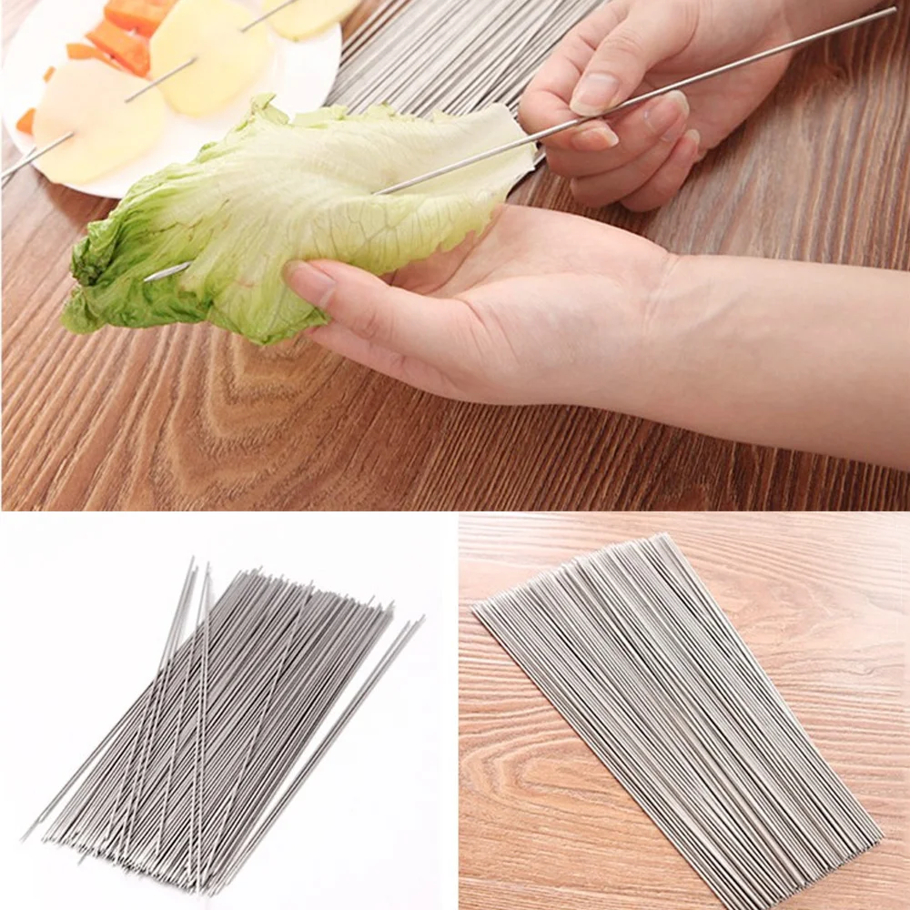20 Pieces/set Stainless Steel Barbecue Sticks Skewer BBQ Meat Kebab Kabob Needle
20 Pieces/set Stainless Steel Barbecue Sticks Skewer BBQ Meat Kebab Kabob Needle