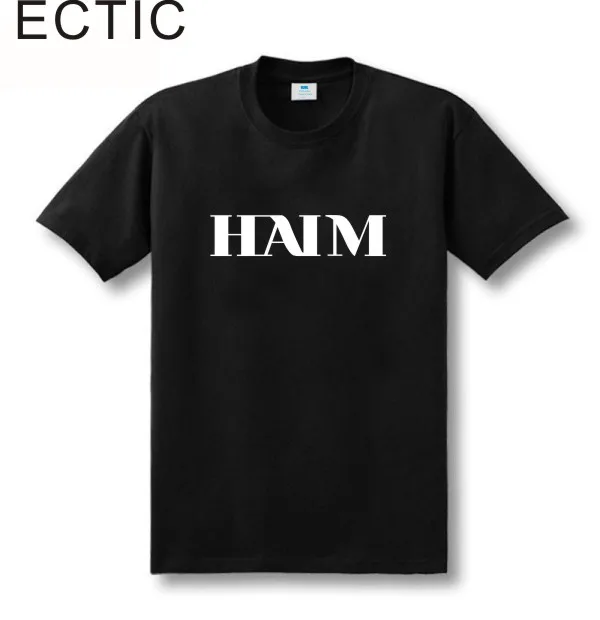 Футболка HAIM Мужская американская рок музыка LA CALIFORNIA BAND поп альбом MYCHAL|roupas masculina|t
