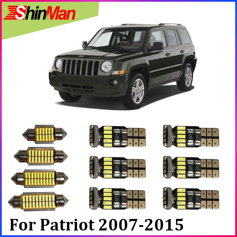 ShinMan 6x Error Free LED Car Light Interior Light LED Reading light For Jeep Patriot LED Interior Package 2007-2015 Accessories
ShinMan 6x Error Free LED Car Light Interior Light LED Reading light For Jeep Patriot LED Interior Package 2007-2015 Accessories