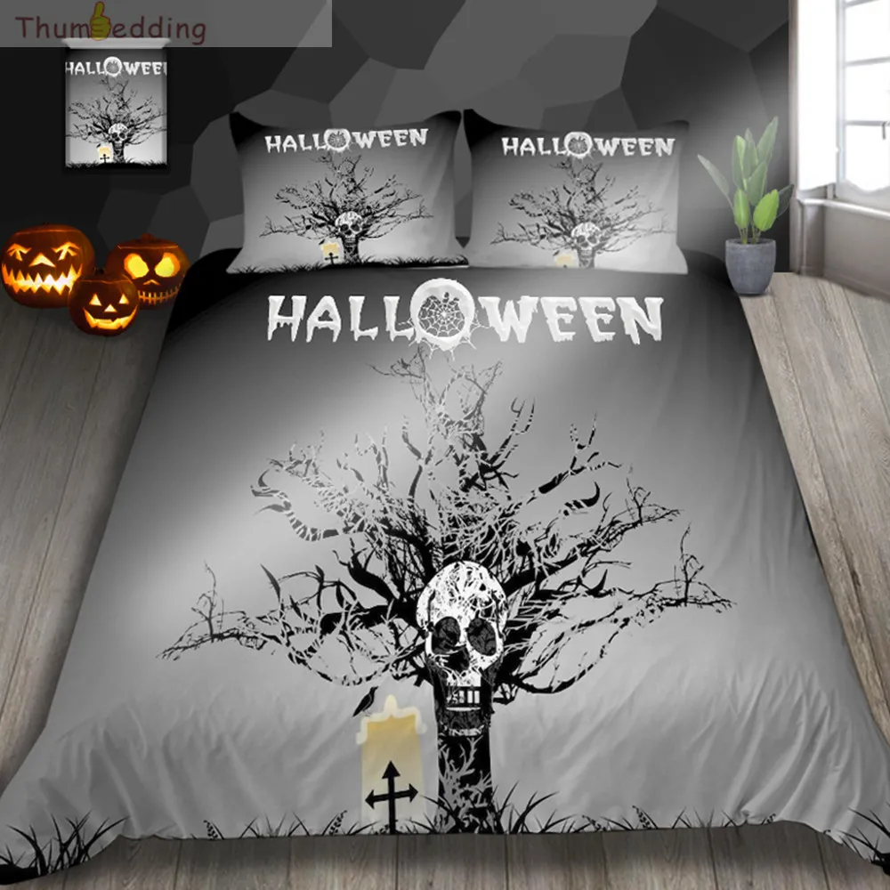 Thumbedding Grey Bedding Sets Halloween Design 3D Duvet Cover Set Digital Printing Home Atmosphere Decoration Bed Set 3pcs
Thumbedding Grey Bedding Sets Halloween Design 3D Duvet Cover Set Digital Printing Home Atmosphere Decoration Bed Set 3pcs