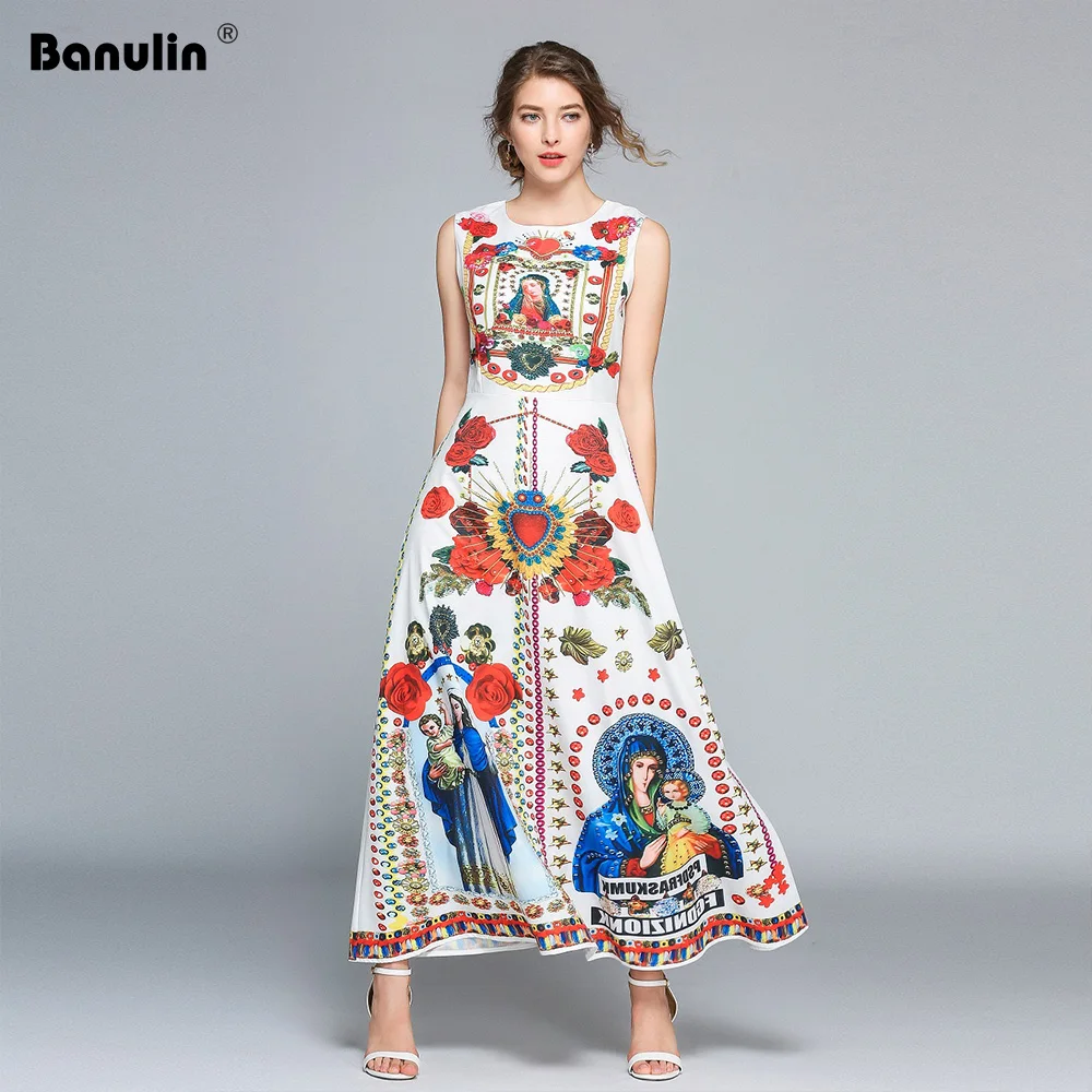 High Quality Catwalk Runway 2019 New Summer Women'S Fashion Party Travel Boho Beach Printed Baroque Sleeveless Vest Dress
High Quality Catwalk Runway 2019 New Summer Women'S Fashion Party Travel Boho Beach Printed Baroque Sleeveless Vest Dress