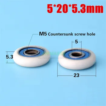 10pcs 5*20*5.3mm bathroom wheel, single-wheel for shower room, for M5 countersunk screw, pom, rust-proof and waterproof
10pcs 5*20*5.3mm bathroom wheel, single-wheel for shower room, for M5 countersunk screw, pom, rust-proof and waterproof
