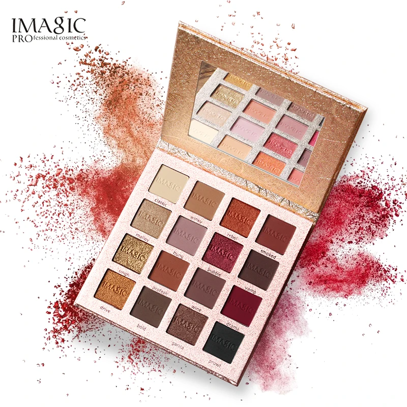 Charming Eyeshadow 16 Color Palette Make up Palette Matte Shimmer Pigmented Eye Shadow Powder IMAGIC New Arrival
Charming Eyeshadow 16 Color Palette Make up Palette Matte Shimmer Pigmented Eye Shadow Powder IMAGIC New Arrival