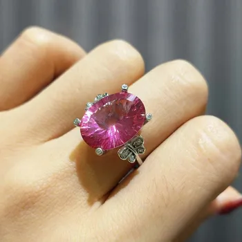 FLZB ,Fine jewelry 12.8ct big ring natural gemstone pink topaz concave cut OV 12*16mm in 925 Sterling Silver with gold huge ring 
FLZB ,Fine jewelry 12.8ct big ring natural gemstone pink topaz concave cut OV 12*16mm in 925 Sterling Silver with gold huge ring