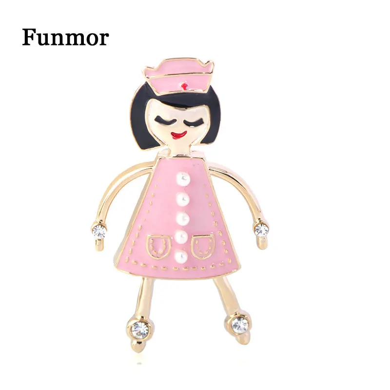 Funmor Lovely Enamel Nurse Brooch Alloy Pins For Women Girls Work Decoration Garment Shirt Uniform Bijouterie Jewelry Presents
Funmor Lovely Enamel Nurse Brooch Alloy Pins For Women Girls Work Decoration Garment Shirt Uniform Bijouterie Jewelry Presents