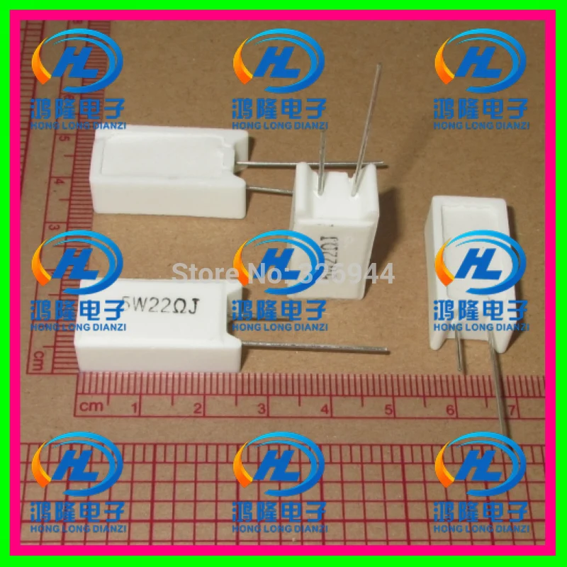(10pcs/lot) 5W 22 ohm +/-5% Vertical cement resistor / 5W 22 ohm 5% Cement resistance / 5W 22RJ Ceramic resistor
(10pcs/lot) 5W 22 ohm +/-5% Vertical cement resistor / 5W 22 ohm 5% Cement resistance / 5W 22RJ Ceramic resistor
