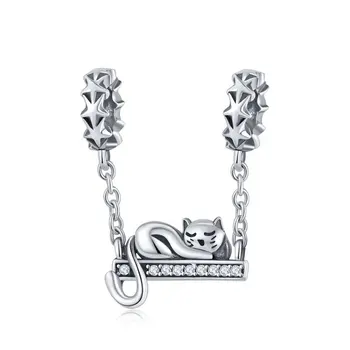 100% 925 Sterling Silver Adorable Cat Stackable Star Charms Star Pave Charm Fit Bracelets & Necklaces Jewelry SCC856
100% 925 Sterling Silver Adorable Cat Stackable Star Charms Star Pave Charm Fit Bracelets & Necklaces Jewelry SCC856