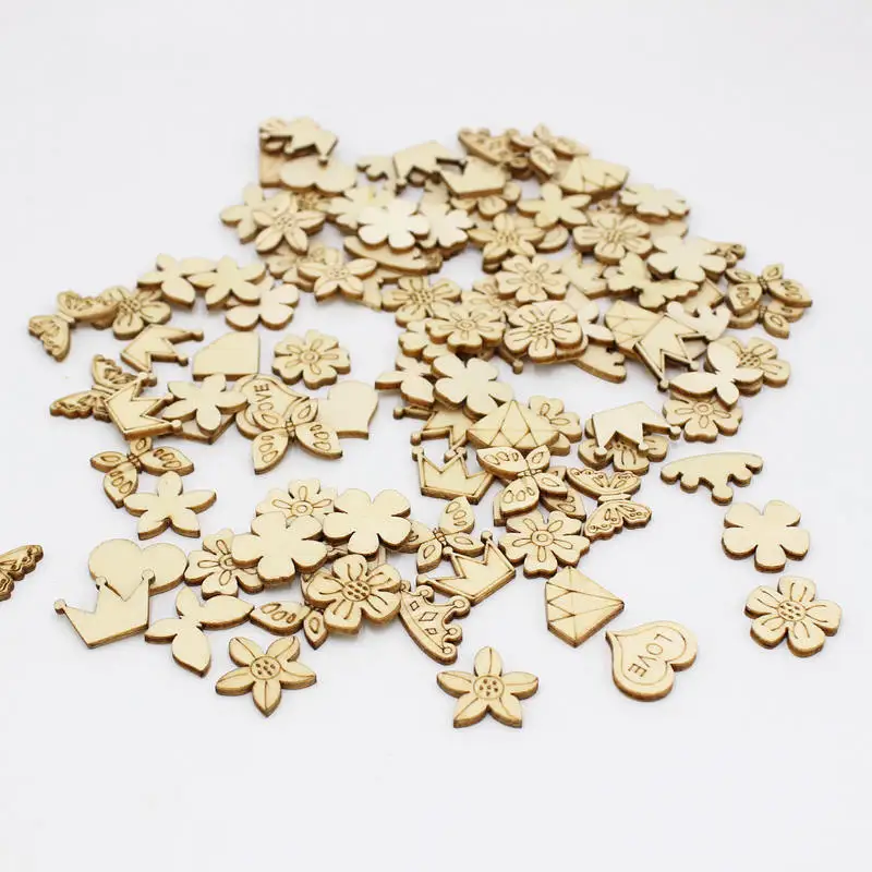 50 or 100pcs/lot Wood Chips buttons mix Style For Handcrafts Scrapbooking Decor Wood Craft Embellishment DIY Supplies Making
50 or 100pcs/lot Wood Chips buttons mix Style For Handcrafts Scrapbooking Decor Wood Craft Embellishment DIY Supplies Making