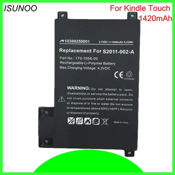 ISUNOO 5pcs/lot 1420mAh Battery For Amazon Kindle Touch 6" eReader D01200 DR-A014 170-1056-00 S2011-002-A For kindle 5 battery
ISUNOO 5pcs/lot 1420mAh Battery For Amazon Kindle Touch 6" eReader D01200 DR-A014 170-1056-00 S2011-002-A For kindle 5 battery