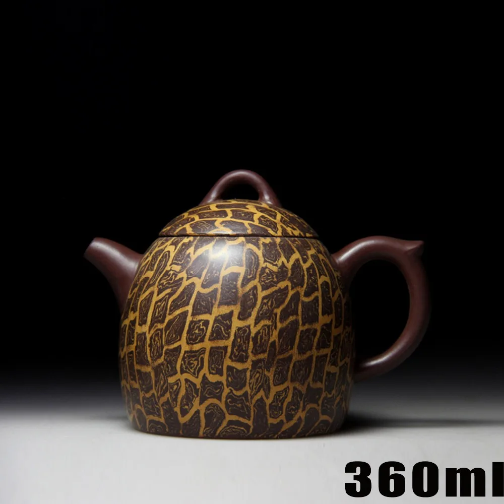 Authentic Teapot Yixing Kettle 360ml Ceramic Chinese Handmade Purple Clay Kung Fu Set Bouns 3 cups Zisha Porcelain Teapots Sets
Authentic Teapot Yixing Kettle 360ml Ceramic Chinese Handmade Purple Clay Kung Fu Set Bouns 3 cups Zisha Porcelain Teapots Sets