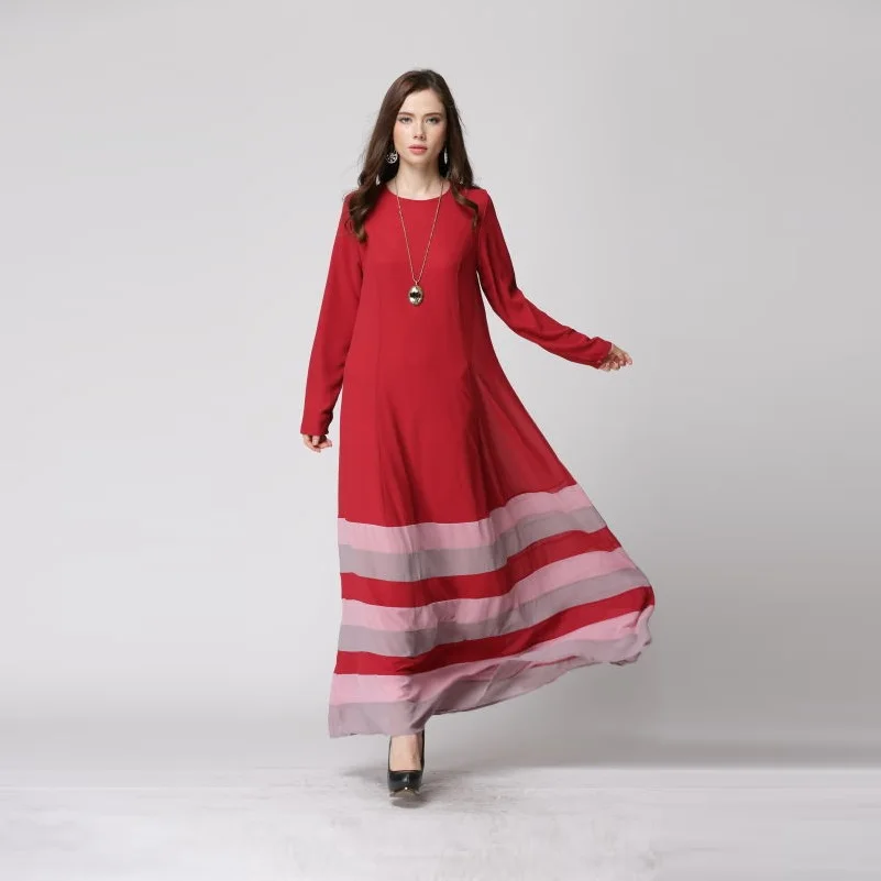 iRicheraf Women Dress In Muslim Style Vestidos New O-neck Striped Colourful Loose Long Sleeve Maxi Dresses 6 Colors Hot Sale M,L
iRicheraf Women Dress In Muslim Style Vestidos New O-neck Striped Colourful Loose Long Sleeve Maxi Dresses 6 Colors Hot Sale M,L