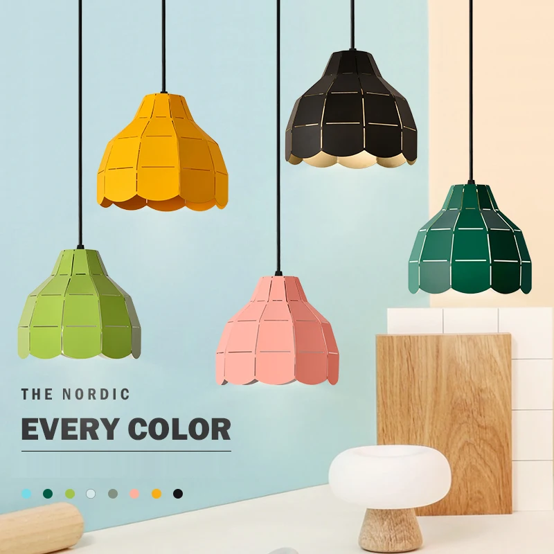 Nordic Simple Colorful Iron Plating Aluminum Pure Color Lampshade Pendant Light for E27 Bulb Hanging Lighting Fixture
Nordic Simple Colorful Iron Plating Aluminum Pure Color Lampshade Pendant Light for E27 Bulb Hanging Lighting Fixture